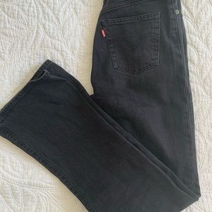 Black Levi’s Ribcage Boot Jeans